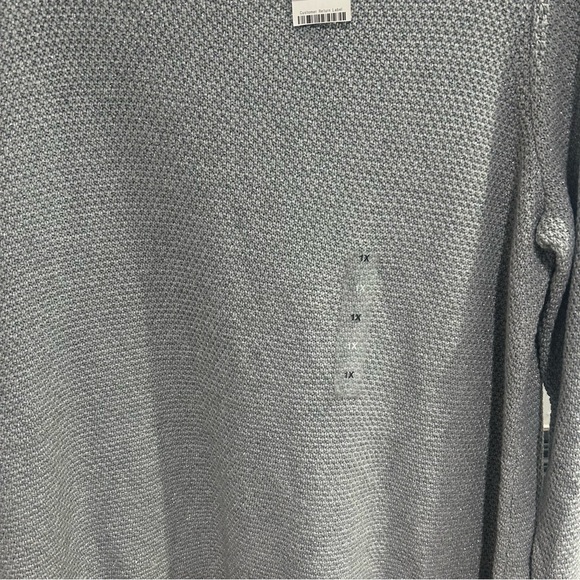 Charter Club Sparkly Gray Sweater Plus Size 1x - Picture 9 of 11